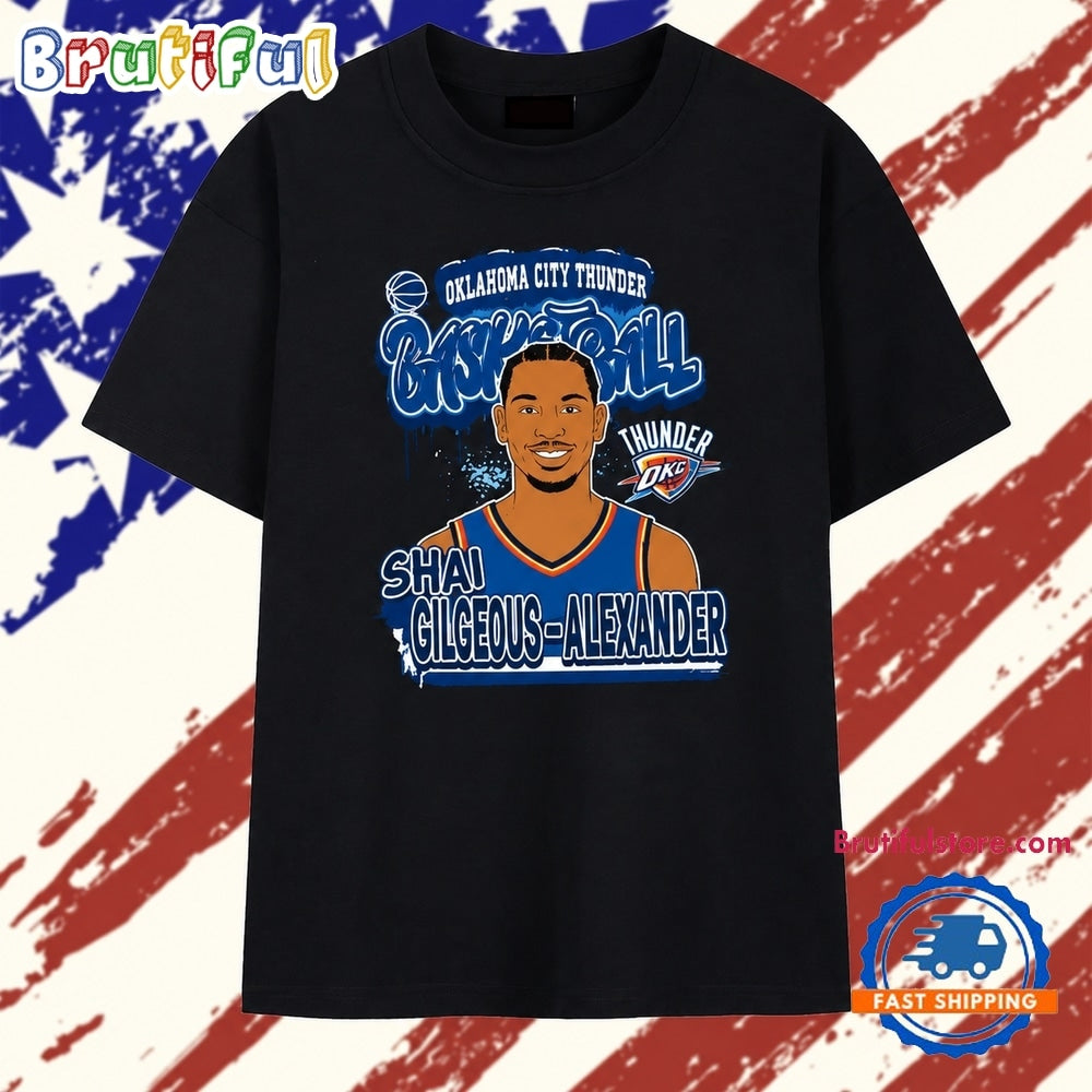 Shai Gilgeous Alexander Oklahoma City Thunder Basketball T Shirt
