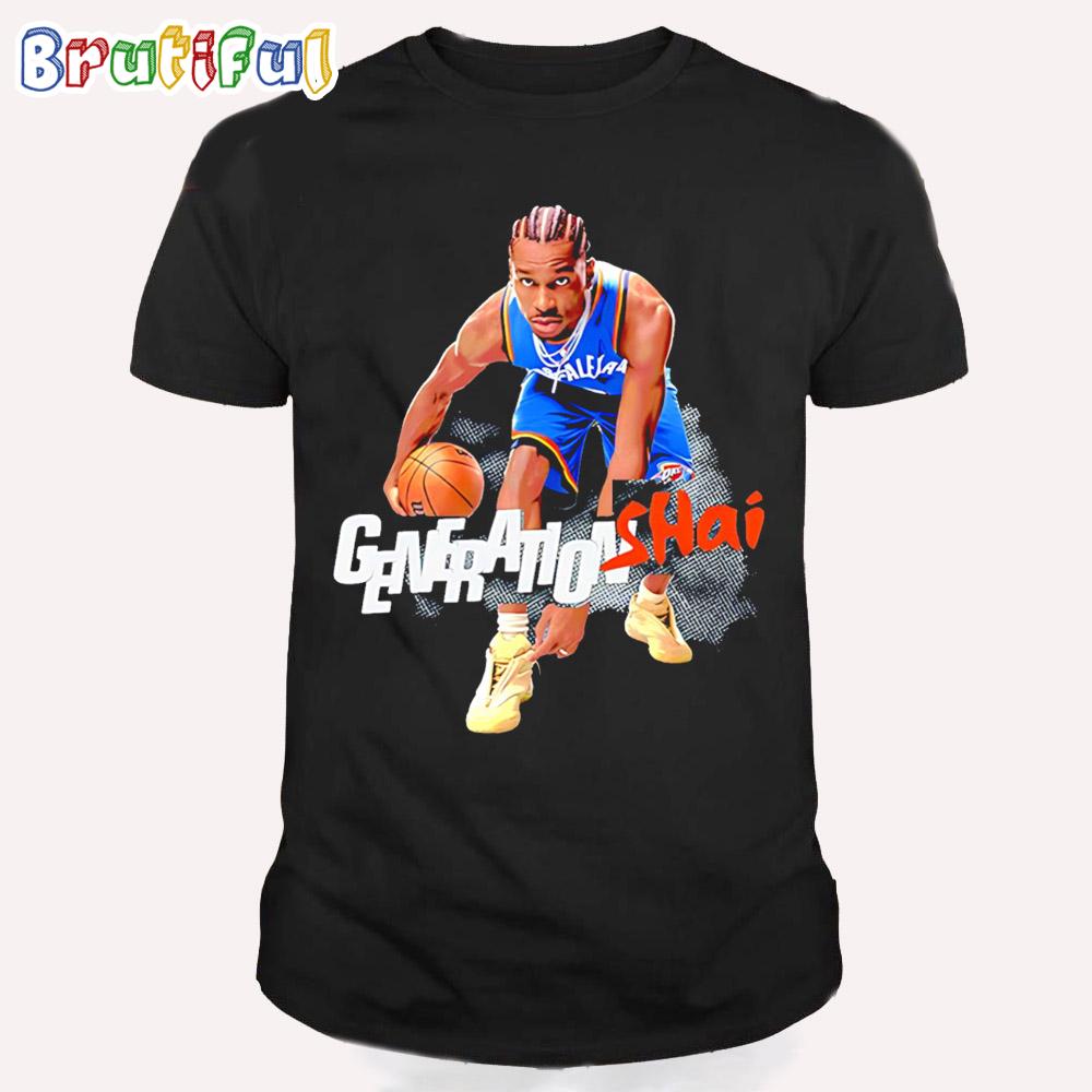 Shai Gilgeous-Alexander Oklahoma City Thunder Slam Graphic T Shirt