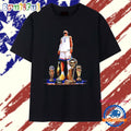 Shai Gilgeous-Alexander With Trophy 2025 NBA Finals Champions OKC Thunder T Shirt