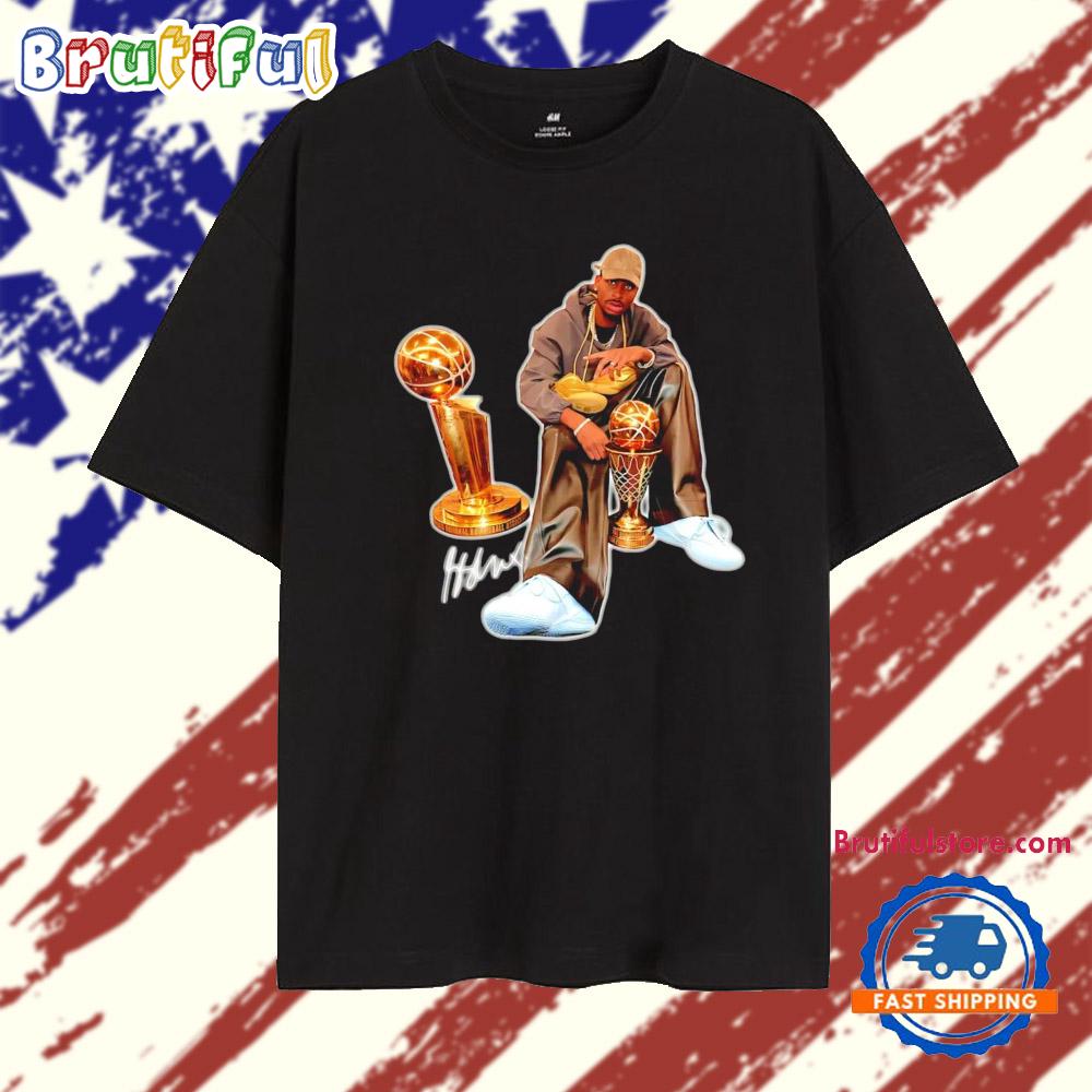 Shai Gilgeous-Alexander With Trophy 2025 NBA Finals MVP Signature T Shirt