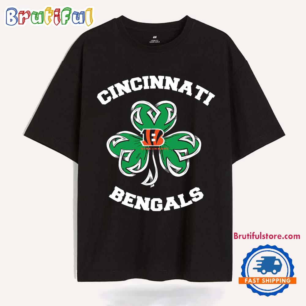 Shamrock Football St Patricks Day Cincinnati Bengals NFL 2025 T Shirt