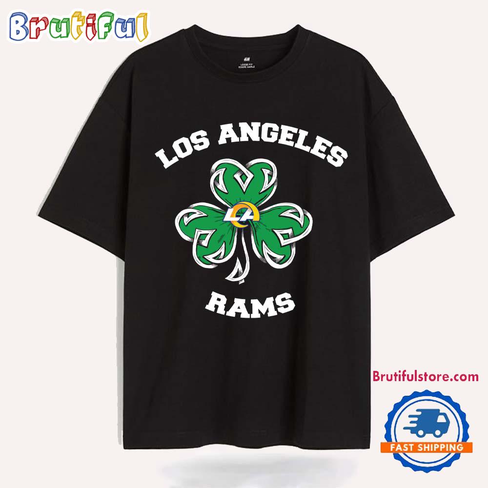 Shamrock Football St Patricks Day Los Angeles Rams NFL 2025 T Shirt