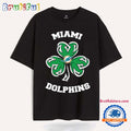 Shamrock Football St Patricks Day Miami Dolphin NFL 2025 T Shirt