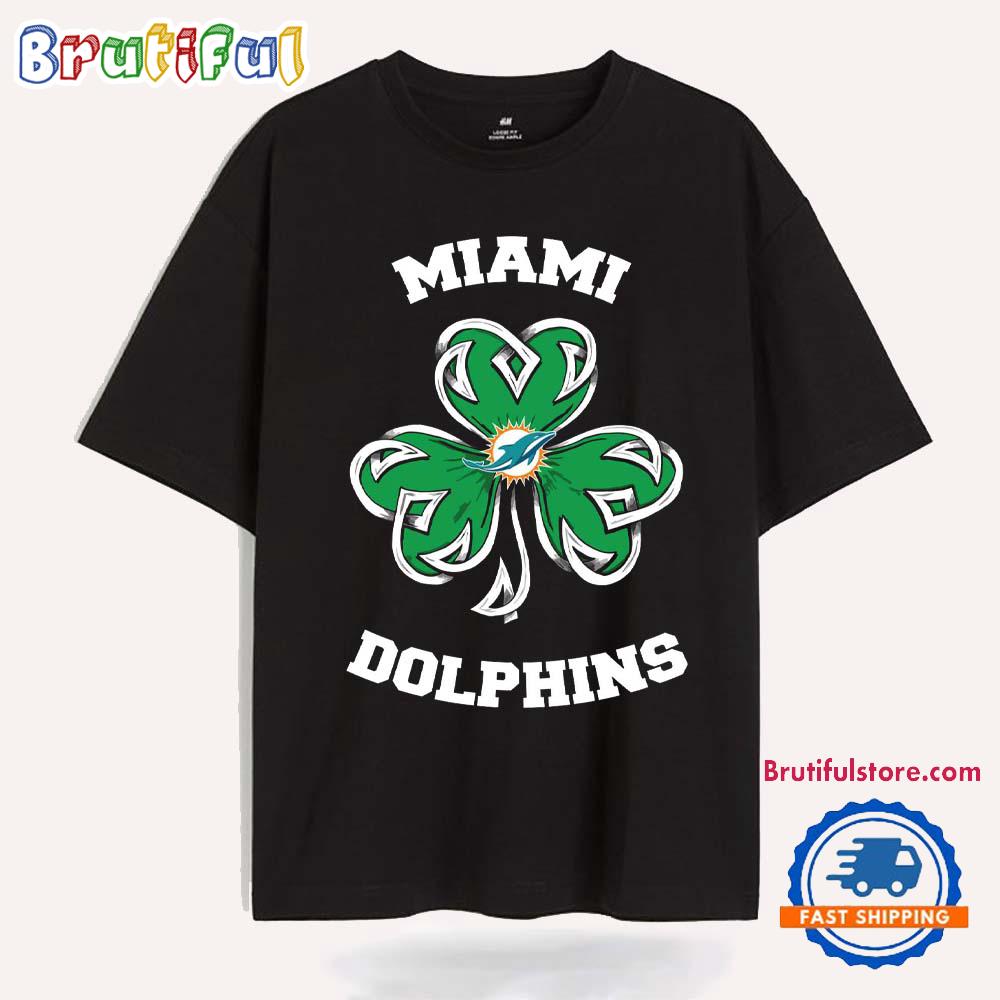 Shamrock Football St Patricks Day Miami Dolphin NFL 2025 T Shirt