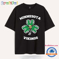 Shamrock Football St Patricks Day Minnesota Vikings NFL 2025 T Shirt