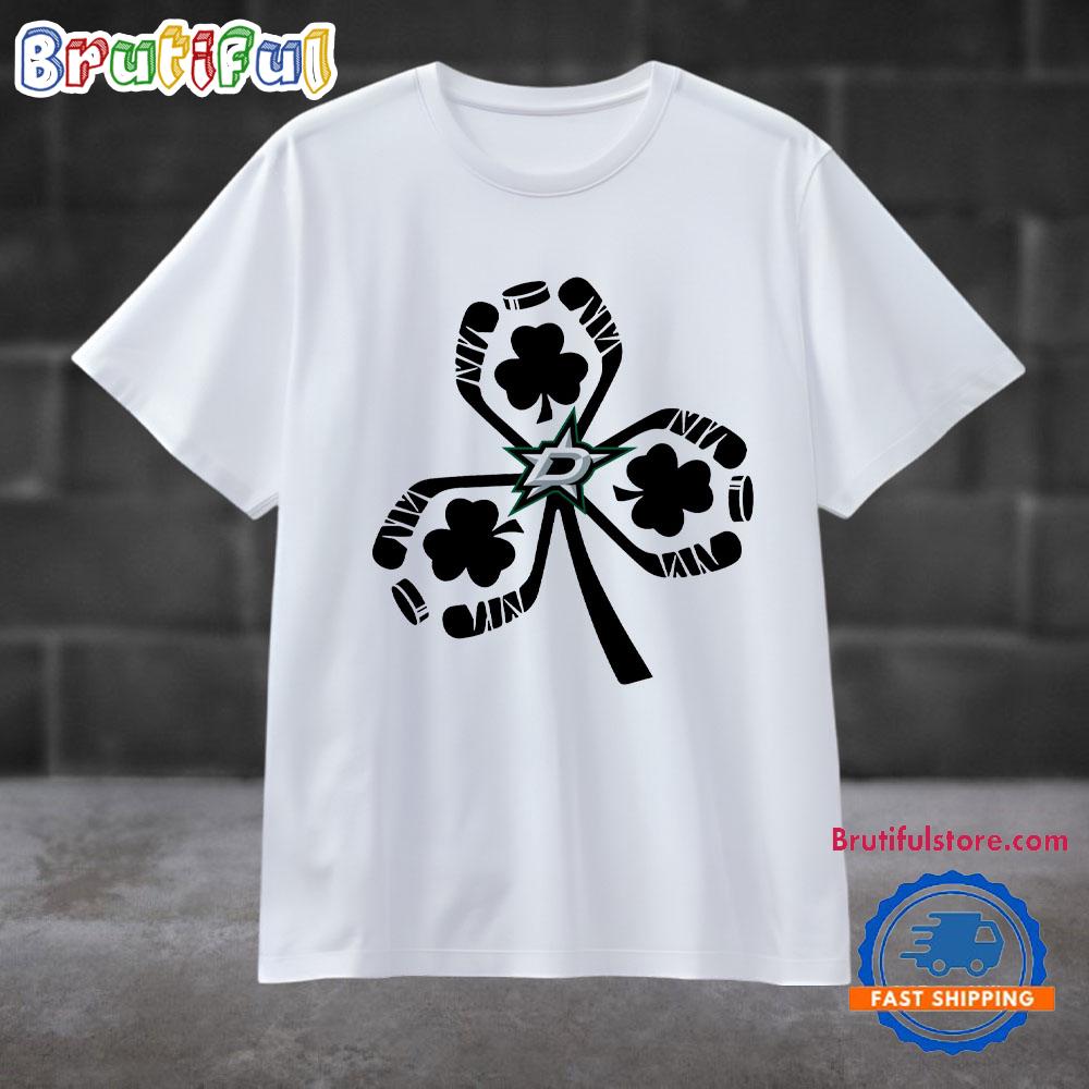 Shamrock Hockey St Patricks Day Dallas Stars Sporty 2025 T Shirt