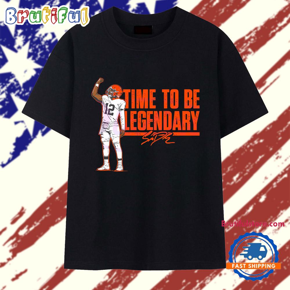 Shedeur Sanders Time To Be Legendary Football T Shirt
