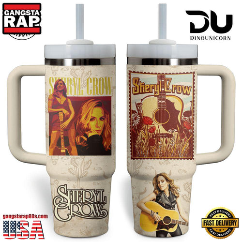 Sheryl Crow Music Custom Stanley Quencher 40oz Stainless Steel Tumbler With Handle