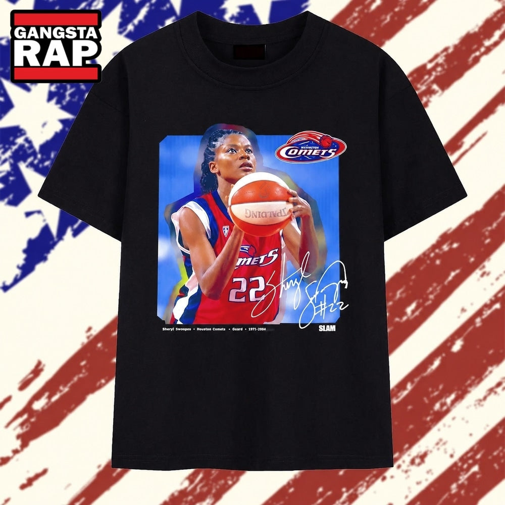 Sheryl Swoopes Houston Comets 22 Signature T Shirt