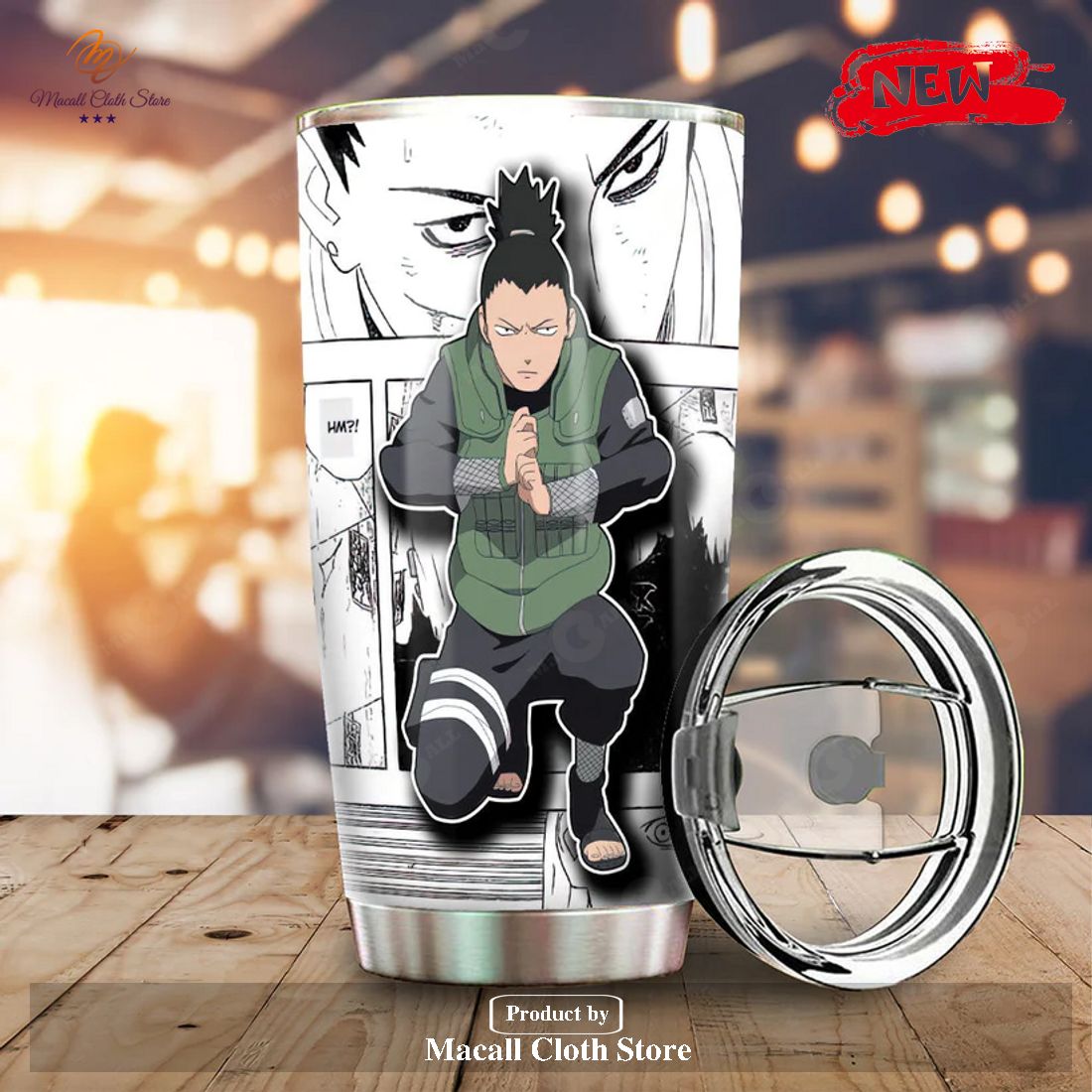 Shikamaru Tumbler Cup Custom Naruto Anime Mix Manga