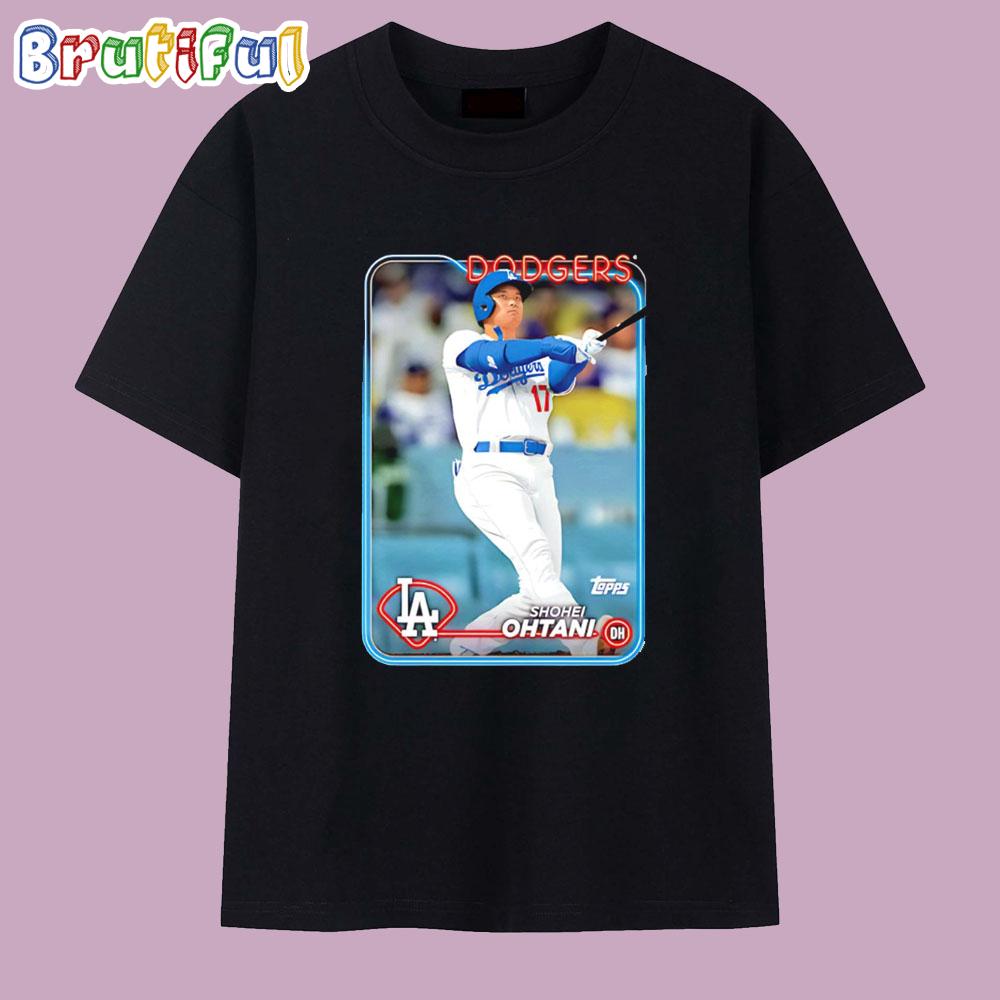 Shohei Ohtani Los Angeles Dodgers 2024 Baseball Card T Shirt