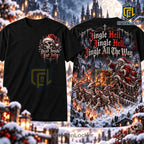 Skeleton Santa Jingle Hell Christmas Shirt