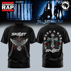 Skillet Band I Need A Hero Comatose 20th Anniversary Tour Hoodie T-Shirt