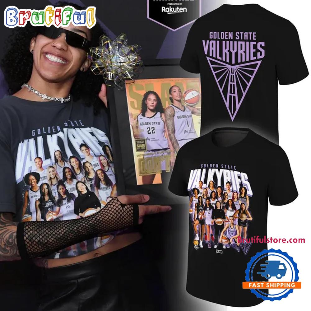 SLAM Cover Golden State Valkyries Team Print T Shirt