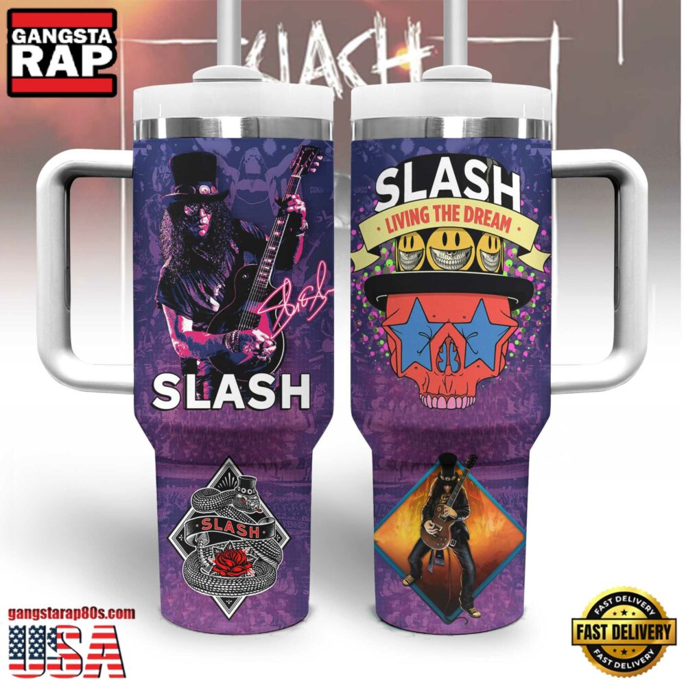 Slash Music Custom Stanley Quencher 40oz Stainless Steel Tumbler