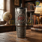 Slayer Reign In Blood South Of Heaven Embossed Stainless Steel 40oz Tumbler