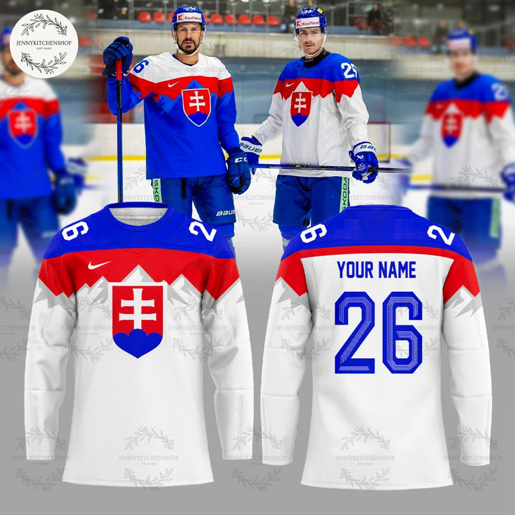 Slovak Men’s National Ice Hockey 2025-26 New Hockey Jersey