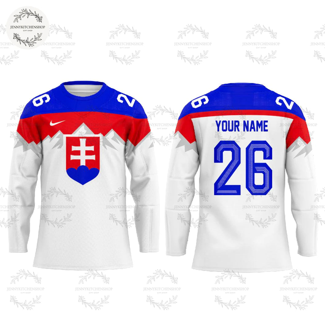 Slovak Men’s National Ice Hockey 2025-26 New Hockey Jersey