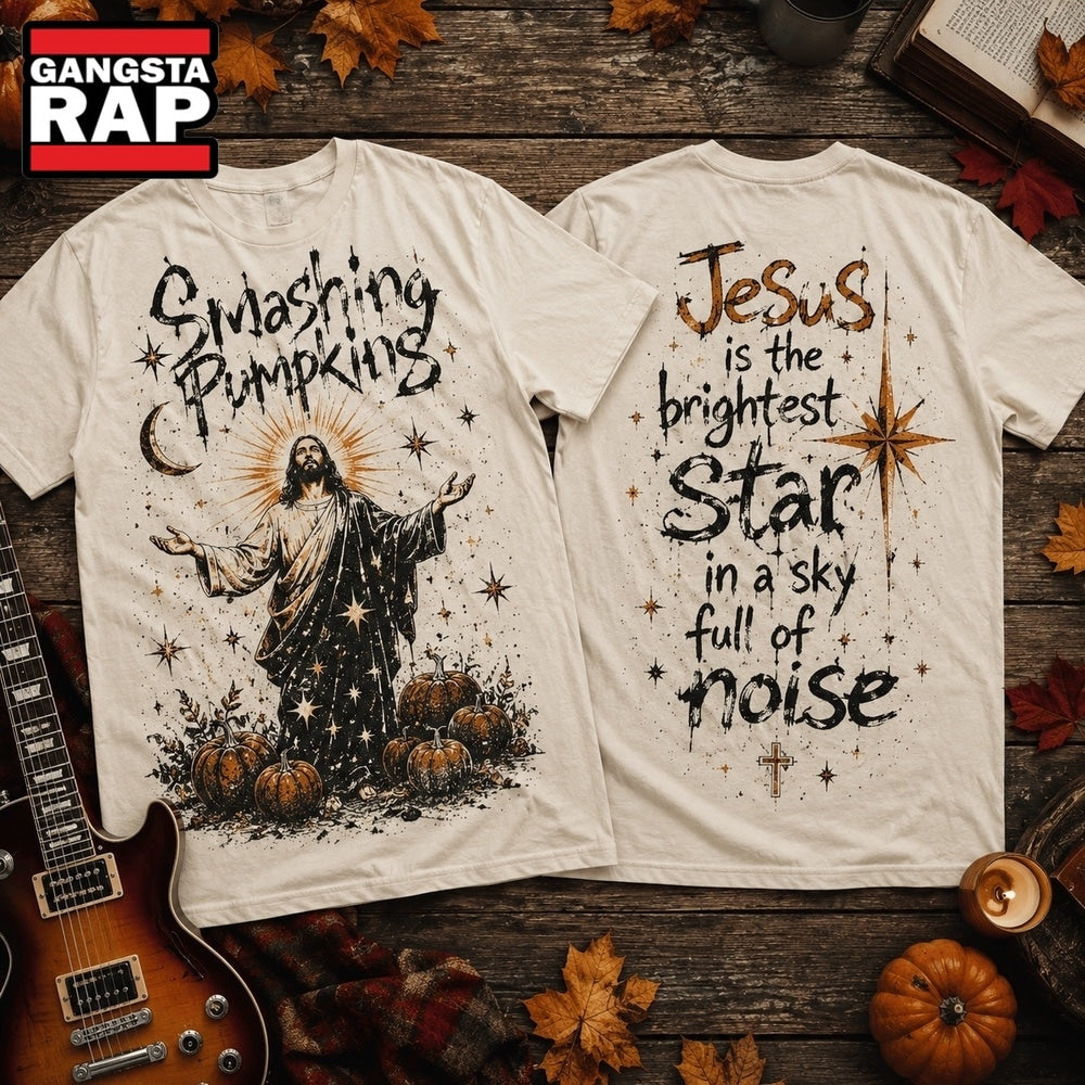 Smashing Pumpkins x Jesus Brightest Star 3D Shirt Hoodie T-Shirt
