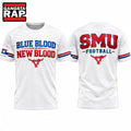 SMU Mustangs Football Blue Blood New Blood 2026 T Shirt