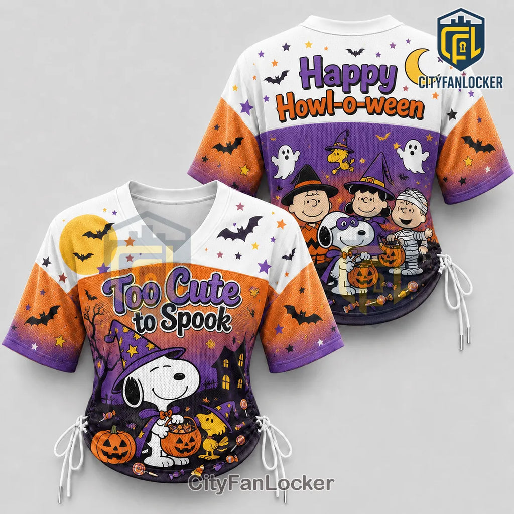 Snoopy and Friends Halloween Lace-Up Jersey T-Shirt