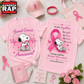 Snoopy Breast Cancer Awareness Stronger Together Pink Ribbon Hoodie T-Shirt