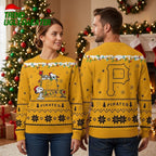 Snoopy Christmas Doghouse Pittsburgh Pirates Ugly Christmas Sweater