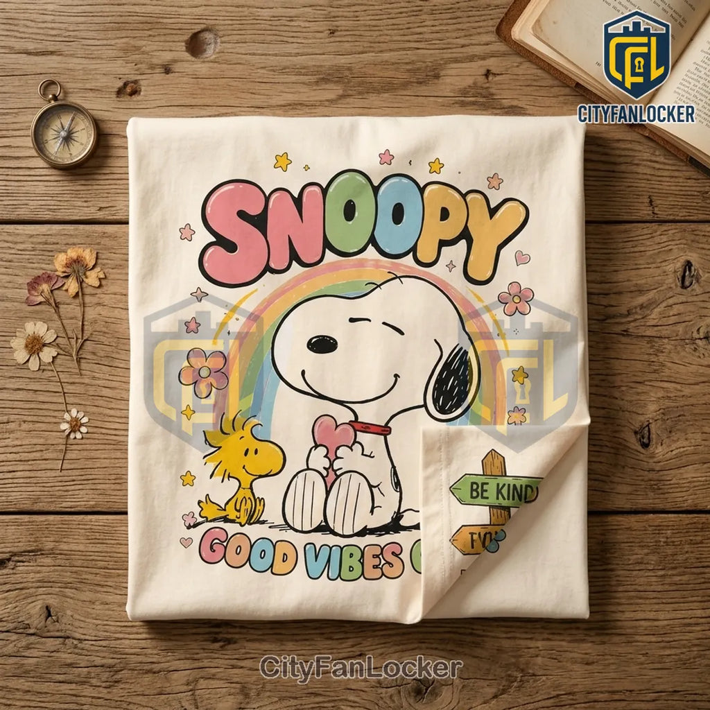 Snoopy Collect Moments Not Things Cotton T-Shirt