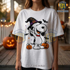 Snoopy Halloween Witch Hat Pumpkin T-Shirt