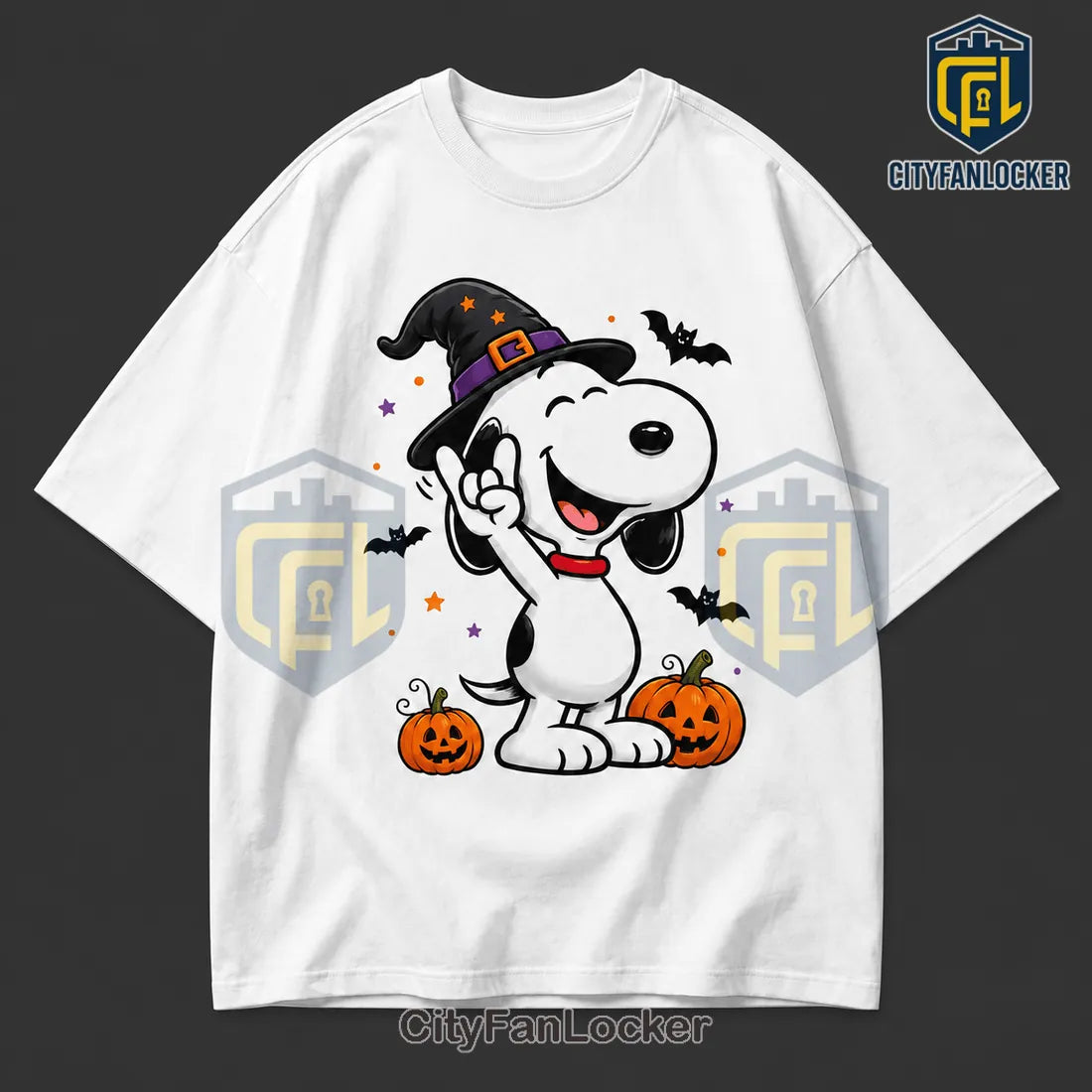 Snoopy Halloween Witch Hat Pumpkin T-Shirt