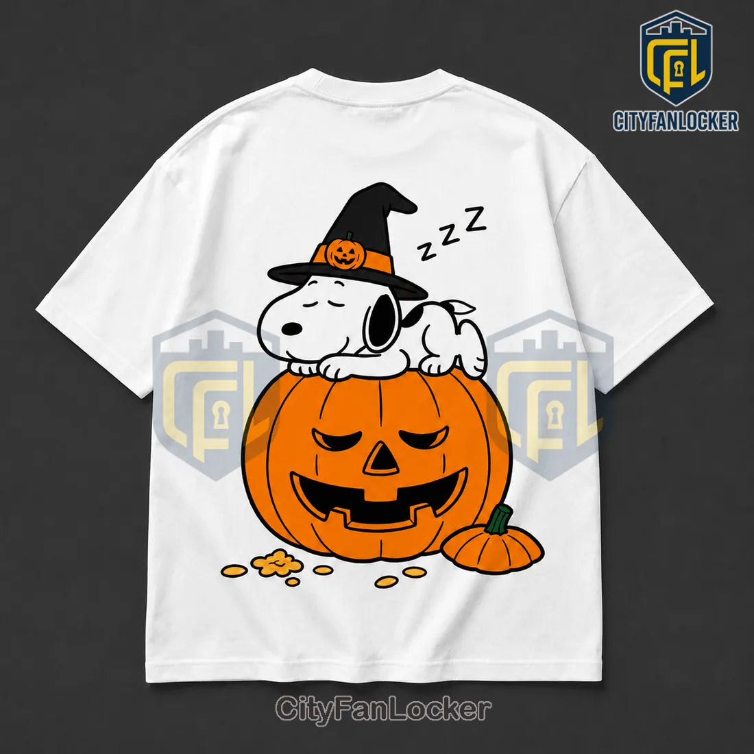 Snoopy Halloween Witch Hat Pumpkin T-Shirt