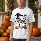 Snoopy Halloween Witch Hat Pumpkin T-Shirt