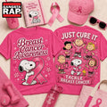 Snoopy Just Cure It Breast Cancer Awareness Hoodie T-Shirt