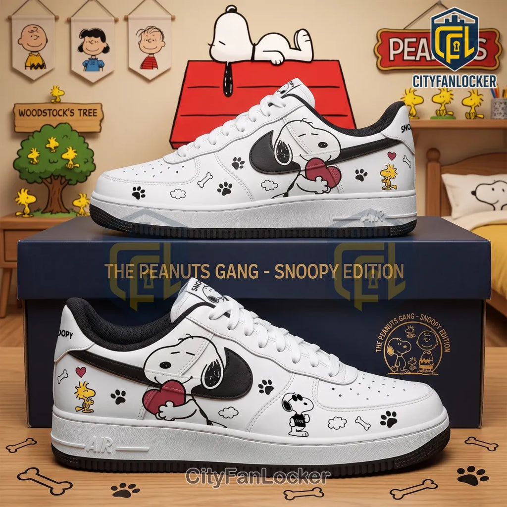 Snoopy Peanuts White Low Top Sneakers