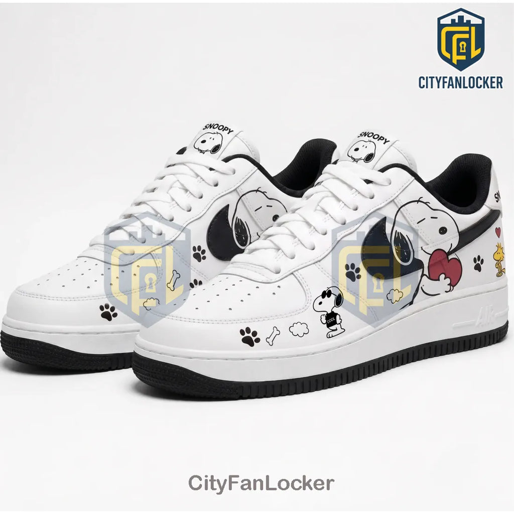 Snoopy Peanuts White Low Top Sneakers