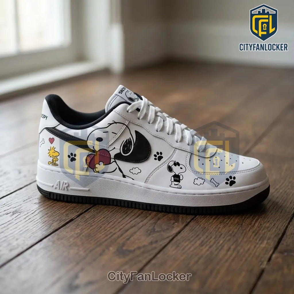 Snoopy Peanuts White Low Top Sneakers