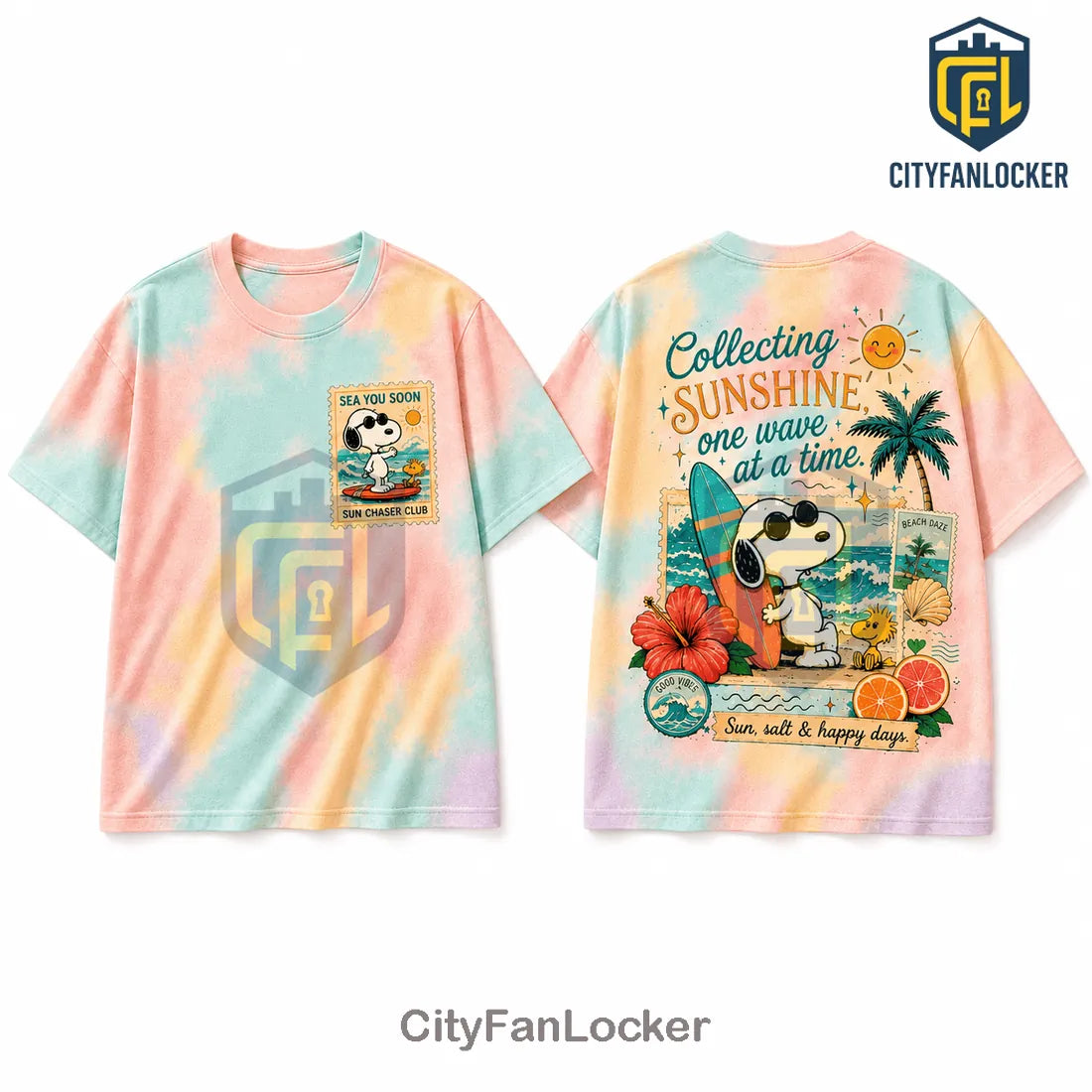 Snoopy Premium Chili Tie Dye T-Shirt