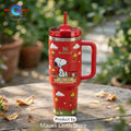 Snoopy Red Peanuts 76th Anniversary Stainless Steel Tumbler