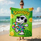 Snoopy Summer Vibes For Kids Beach Towel
