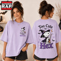 Snoopy Witch Too Cute to Hex Halloween 3D Shirt
