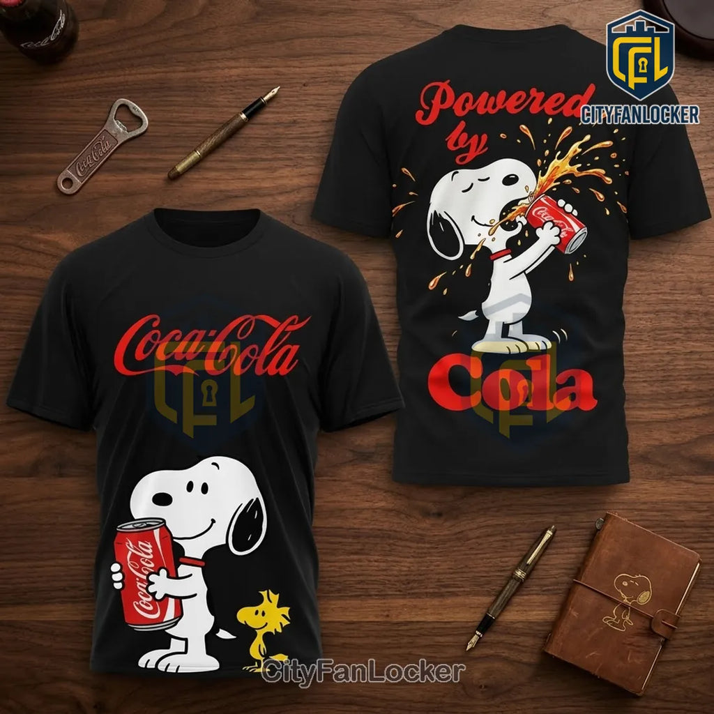 Snoopy x Coca-Cola Black T-Shirt