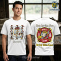 Snoopy x Firefighter Fire Dept Crewneck Graphic T-Shirt