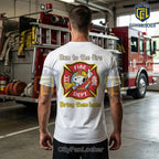 Snoopy x Firefighter Fire Dept Crewneck Graphic T-Shirt