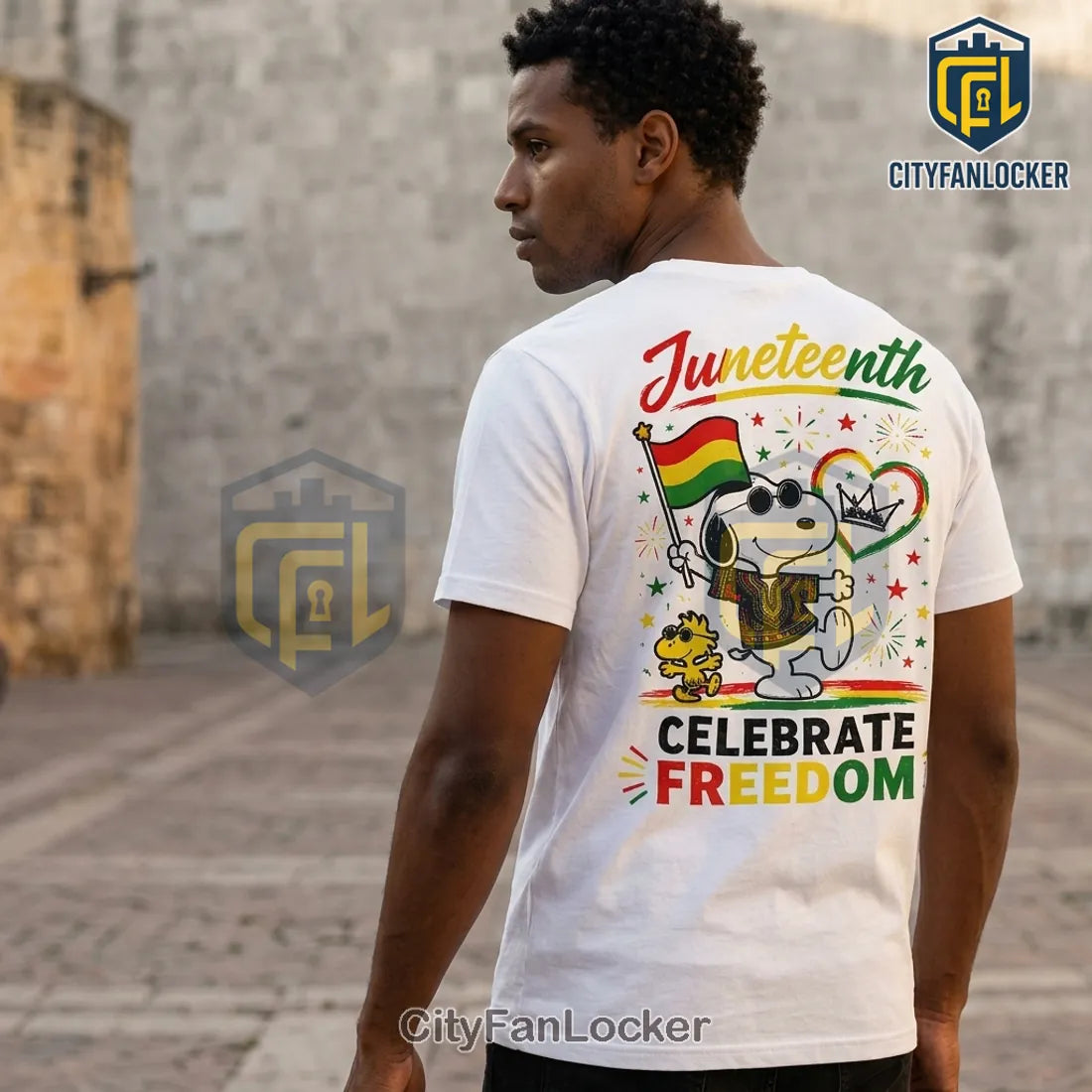 Snoopy x Juneteenth 1865 Celebrate Freedom Graphic T-Shirt