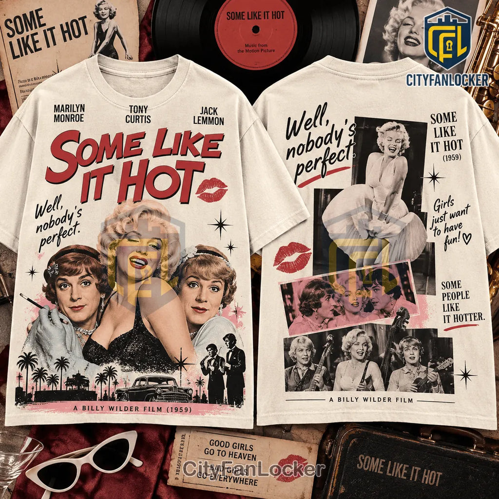Some Like It Hot 1959 Movie Hot Pink T-Shirt
