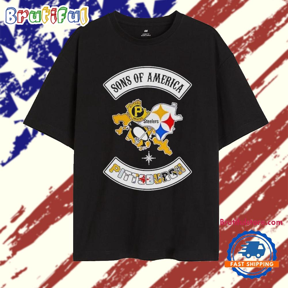 Sons Of America Pittsburgh Sports Logo 2025 T Shirt
