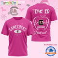 South Carolina Gamecocks 2025 NCAA Teacher Tackle Breast Cancer Unisex 3D Shirt