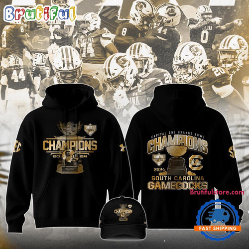 South Carolina Gamecocks Citrus Bowl Champions Black Hoodie T-Shirt