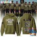 South Carolina Gamecocks NCAA Baseball x Salute to Service 2025 Hoodie T-Shirt