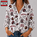 South Carolina Gamecocks NCAA College Spirit Blossoms Women Casual Shirt